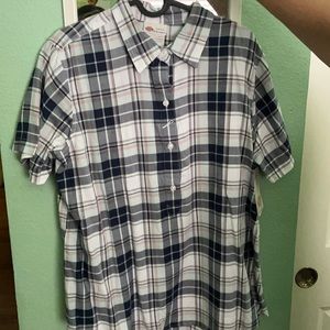 DICKIES WOMEN BUTTON DOWN SHORT SLEEVE (NEW)